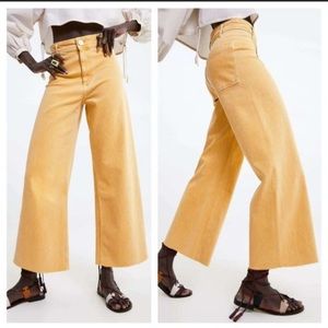 ZARA yellow marine jeans
